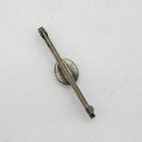 Sterling Silver & Derbyshire Blue John Bar Brooch Vintage c1970s