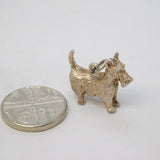 Sterling Silver Westie Terrier Dog Charm Pendant Vintage c1970
