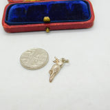 Sterling Silver Fun Little Woodpecker Bird Charm Pendant Vintage c1970