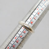 Sterling Silver 4mm Wide Rounded Band Wedding Ring Modern c1970 Size N