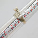 Sterling Silver Multi-Strand Spinel Set Dress Ring Vintage c1970 Size P
