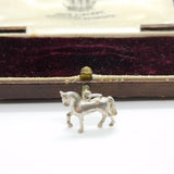 Sterling Silver Prancing Pony Charm Pendant Vintage c1970