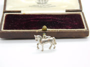 Sterling Silver Prancing Pony Charm Pendant Vintage c1970