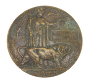 WW1 Death Plaque Lance Corporal William Baxter Died at the Somme Antique