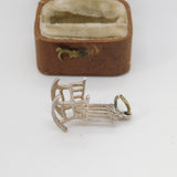 Sterling Silver Rocking Chair Charm Pendant Vintage c1970