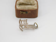 Sterling Silver Rocking Chair Charm Pendant Vintage c1970