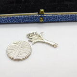 Sterling Silver Palm Frond Charm Pendant Vintage c1970