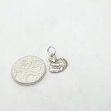 Sterling Silver Little Teddy Bear With Beach Ball Charm Vintage c1960