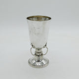 Arts & Crafts Sterling Silver Pedestal Wine Goblet Antique 1928 Birmingham