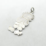 Sterling Silver Beano Cartoon Silhouette Pendant Vintage c1970