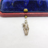 Sterling Silver Standing Soldier Charm Pendant Vintage c1970