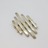Sterling Silver Modernist Graduating Lines Statement Pendant Vintage 1974 London