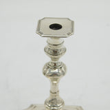 Edwardian Sterling Silver Desk Candlestick Antique 1906 Birmingham