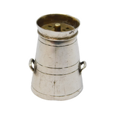 Victorian Sterling Silver Novelty Milk Churn Pepper Shaker Antique Birmingham