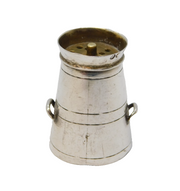 Victorian Sterling Silver Novelty Milk Churn Pepper Shaker Antique Birmingham