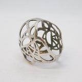 Sterling Silver Rennie Mackintosh Style Scarf Pull Toggle Vintage c1970