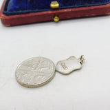 Sterling Silver and Enamel Travel Shield 'GWR' Charm Pendant Vintage c1970