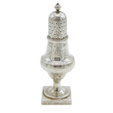 George III Sterling Silver Pedestal Muffineer Sugar Caster Antique 1799 London