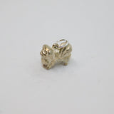 Sterling Silver Small Dog Charm Pendant Vintage c1970