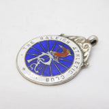 Sterling Silver & Enamel Raleigh Athletic Club Cricket Fob Medal Antique