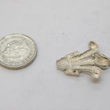 Sterling Silver Prince of Wales Feathers Charm Pendant Vintage c1970s