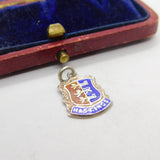 Sterling Silver & Enamel Hastings Charm Pendant Vintage c1970