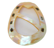 Georgian Large Carved Mother of Pearl Novelty Horseshoe Belt Buckle Antique