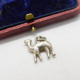 Sterling Silver Desert Camel Charm Pendant Vintage c1970