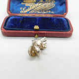 Sterling Silver Mouse In The Boot Charm Pendant Vintage c1970
