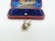 Sterling Silver Mouse In The Boot Charm Pendant Vintage c1970