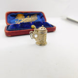 Sterling Silver Openable Beer Tankard Charm Pendant Vintage c1970