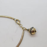 Sterling Silver Eastern Style Three Sphere Charms Bracelet Vintage c1970