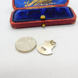 Sterling Silver and Enamel Yorkshire Travel Shield Charm Pendant Vintage c1970