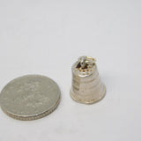 Sterling Silver Sewing Thimble Charm Pendant Vintage c1970