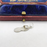 Sterling Silver Floral Flip-Flop Charm Pendant Vintage c1970