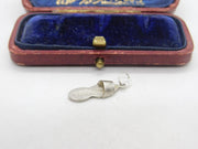 Sterling Silver Floral Flip-Flop Charm Pendant Vintage c1970