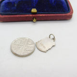 Sterling Silver and Coloured Enamel Travel Shield Blackpool Charm Vintage c1970