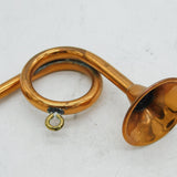 20th Century Copper & Brass Novelty Bugle Horn Ornament Antique c1920s