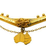 19th Century Australian 9ct Gold 'Ben Digo' Mining Rush Brooch Antique c1870s