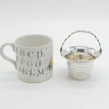 George II Sterling Silver Novelty Cream Pail Antique 1752 London, George Campar