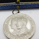 King George V & Queen Mary Silver Jubilee Medal Antique 1935 Royal
