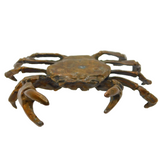 20th Century Cast Bronze Crab Figurine Sculpture Vintage c1970s