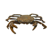 20th Century Cast Bronze Crab Figurine Sculpture Vintage c1970s