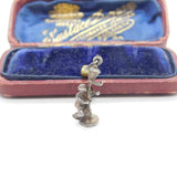 Sterling Silver Singing in the Rain Charm Pendant Vintage c1970