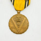 Belgium WWII Period War Medal with Sabres & Ronsele Bar Antique 1940-1945