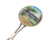 Sterling Silver & Enamel 'Grand Hotel Suva' Fiji Souvenir Spoon Antique 1922
