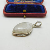 Sterling Silver Quartz Crystal Charm Pendant Vintage c1970