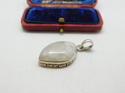 Sterling Silver Quartz Crystal Charm Pendant Vintage c1970