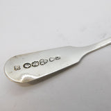 Victorian Sterling Silver Mustard Spoon Antique 1855 Newcastle Provincial
