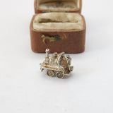 Sterling Silver Railway Train Charm Pendant Vintage c1970
